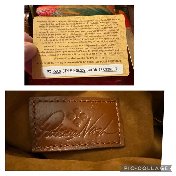 NWT Patricia Nash Avellino Crossbody in Spring Multi Print - Picture 4 of 16